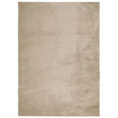 Image of vidaXL Rug HUARTE Short Pile Soft and Washable Sand 240x340 cm