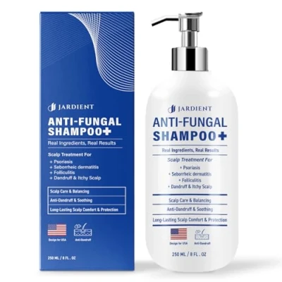 Image of Psoriasis Shampoo, Anti Fungal Shampoo for Seborrheic Dermatitis &amp; Folliculitis, Relieves Itchy Scalp Dandruff, Safe All Skin Types (250ml)