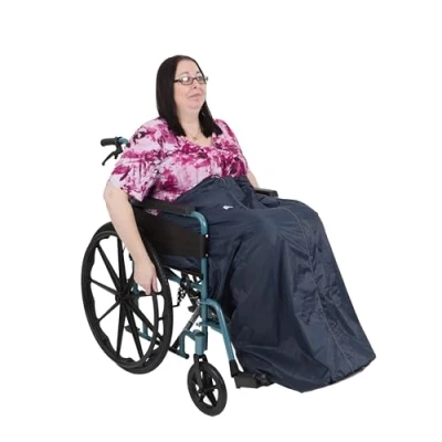 Image of DAYS Wheelchair Zip Blanket, Fleece Lined Warm and Comfortable Wheelchair, Mobility Scooter Electric Blanket