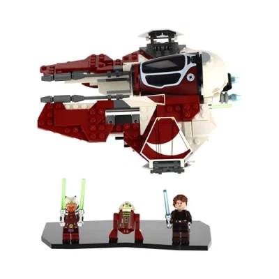 Image of UNIQUEDISPLAY Display Stand for Lego 75401 Ahsoka&#039;s Jedi Interceptor