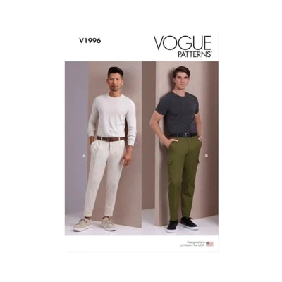 Image of VOGUE PATTERNS V1996BB Men&#039;s Trousers BB (44 46 48 50 52)