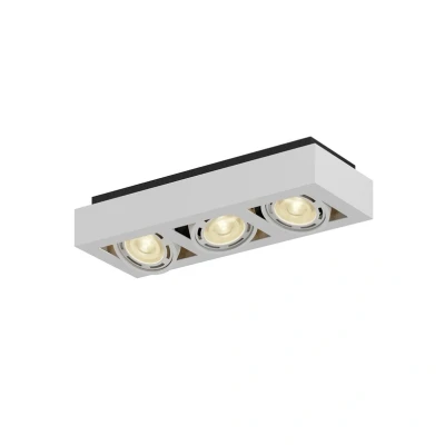 Image of Arcchio Ronka downlight, 49.5 cm, 3 bulb, white, metal, GU10
