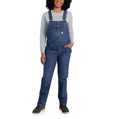 Image of Carhartt Womens Rugged Flex Relaxed Fit Denim Bib Overall, Arches, Medium