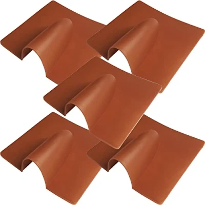 Image of Qty 5 Brown External Brick Buster Plate Cable Outdoor Wall Entry Burst Tidy Cover Satellite/Coaxial/Sat/Coax Blast Loops