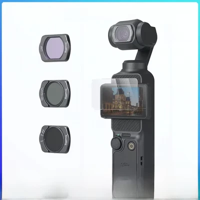 Image of SMALLRIG Magnetic Filters Set for Dji Osmo Pocket 3, VND2 5 Filter, ND16/CPL LPF Filter and Screen Protector 4776