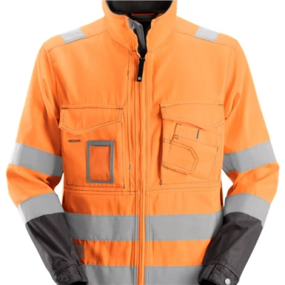 Image of Snickers High Vis Jacket Class 3 Orange/Muted Black L Regular