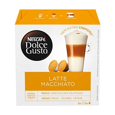 Image of Coffee capsules NESCAFÉ® Dolce Gusto® Latte Macchiato, 8+8 pcs.