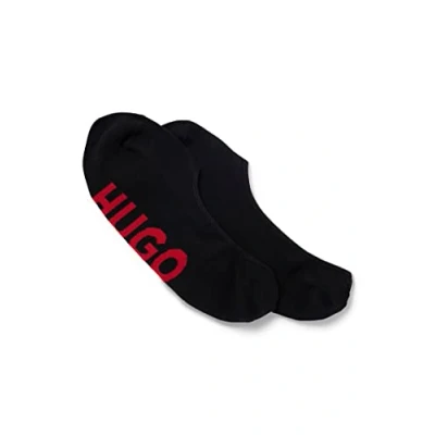 Image of HUGO Mens 2P SL logo CC Two pack of invisible socks with soles
