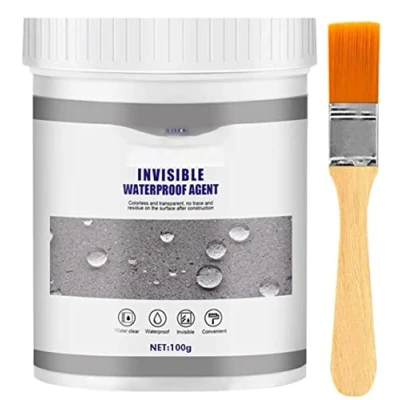 Image of DAASK Waterproof Insulating Sealant, Waterproofing Sealant Clear, Liquid Rubber, Multi Surface Water Leak Protective Coating for Wood Metal Tiles Concrete, 100ML