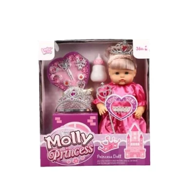 Image of PNJB Princess Doll with Dressing Set, 16 inch Baby Princess, Imaginative toy, Endless adventures, Safe and Durable, Lightweight, for Any Occasion