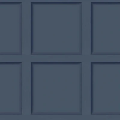 Image of Holden Decor Modern Wood Panel 3D Effect Wooden Panelling Wallpaper Feature Wall 10m Roll [Navy Blue 12980]