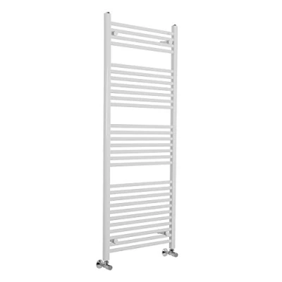 Image of Warmehaus Contemporary Straight Bathroom Heated Towel Rail Radiator Rad 1500 x 600 White