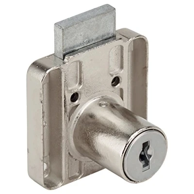 Image of RONIS 4500 Square Drawer Furniture Lock 22mm Nickel Plated under SM Master Keyed Series