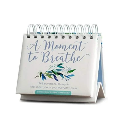 Image of DaySpring A Moment To Breathe Perpetual Calendar (90857),White, 5 1/2&quot; x 1/4&quot; 1