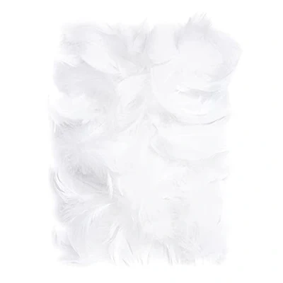 Image of Netuno 150 Pieces of White Decorative Feathers 10 g Fluff Jewellery Bird Craft Natural DIY Crafts Decoration Easter Christmas Figure
