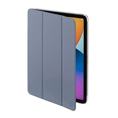 Image of Hama iPad Air 4th Generation 2020 / 5th 2022 10.9 Inch Flip Case for Apple Tablet, Protective with Stand Function, Clear Back, Magnetic Cover Lilac
