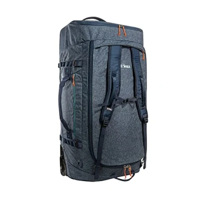 Image of Tatonka trolley Duffle Roller, 140 L, Foldable Travel Bag with Wheels and Backpack Function, Stows in Own Lid Pocket, litre Volume, navy, Liter, Large without frame