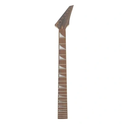 Image of Yinfente Electric Guitar Neck Replacement 24 Fret 25.5 Inch Maple Rosewood wood Fretboard