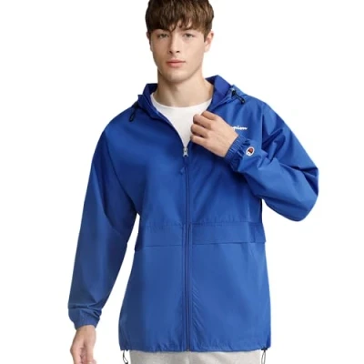 Image of Champion Men&#039;s Packable Jacket, Surf the Web, M UK