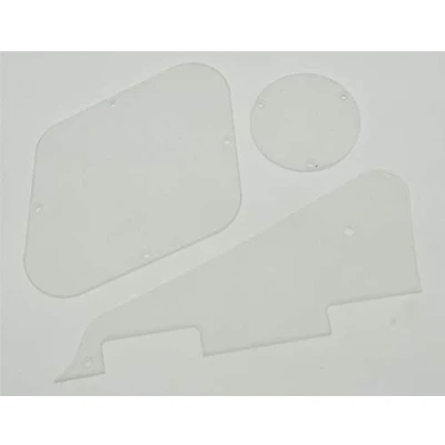 Image of Dopro Clear LP Pickguard Back Plate Transparent Switch Cavity Covers for Epiphone Les Paul