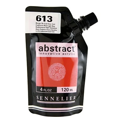 Image of Sennelier Abstract Acrylic Paint Pouch, 120ml, Cadmium Red Light Hue