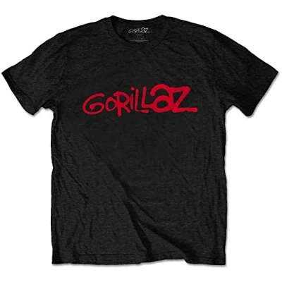 Image of Gorillaz Logo Black Official Tee T Shirt Mens Unisex (X Large)