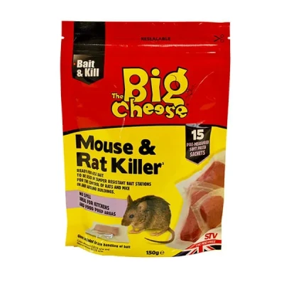 Image of The Big Cheese Mouse &amp; Rat Killer Pack Of 15 Pasta Sachets