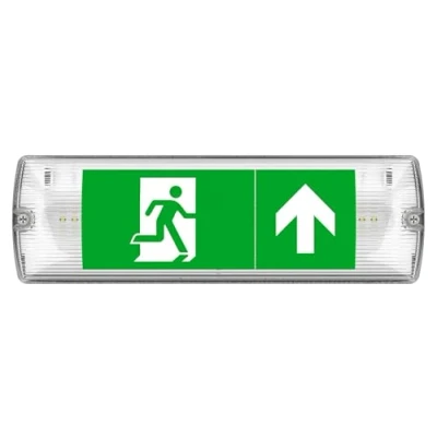Image of Kosnic MUL0105 Mulu LED Emergency Exit Bulkhead, IP65, Clear, 5w, 80lm