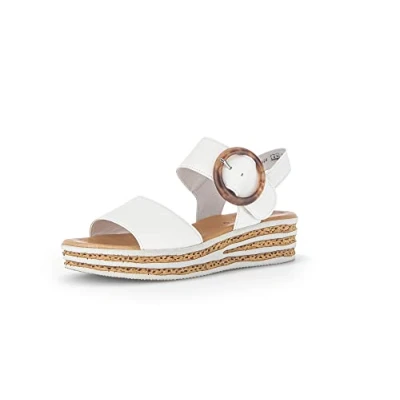 Image of Gabor Wedge sandals, Women&#039;s, Size: 9.5, Weiss shoes