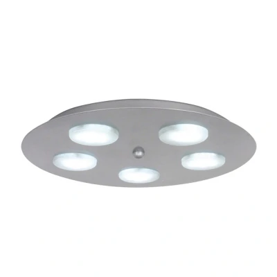 Image of Kyoto 5 Light Flush Ceiling Aluminum