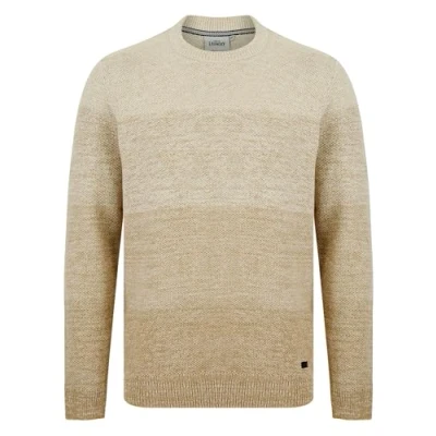 Image of Tokyo Laundry Men&#039;s Gorse Graduated Colour Block Cotton Rich Knitted Jumper