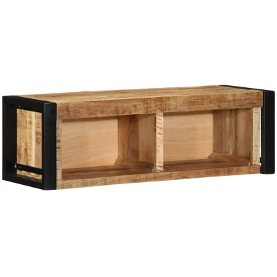 Image of vidaXL TV Cabinet 80x30x25 cm Solid Rough Wood Mango