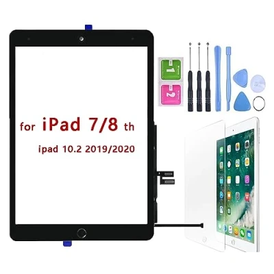 Image of Hedywei Replacement Touch Screen for iPad 7 Gen A2197 A2198 A2200 (2019 10.2 inch) Digitizer with Tool Kit