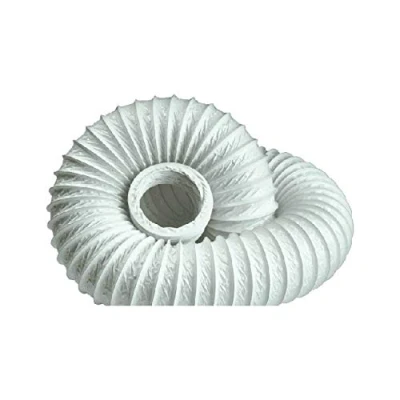 Image of Manrose 100mm X 3m Circular Flexible PVC Hose Ducting Lightweight White 1020