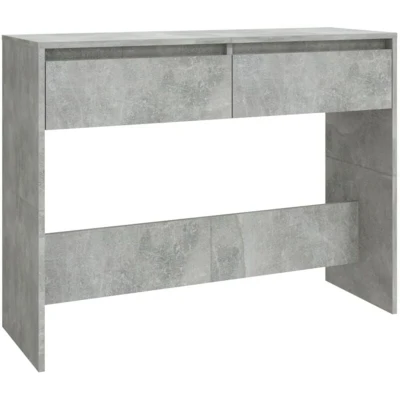 Image of vidaXL Console Table Concrete Grey 100x35x76.5 cm Engineered Wood