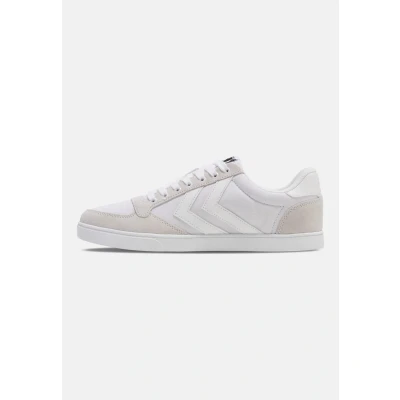Image of Hummel Slimmer Stadil Tonal LOW Trainers, Size: 12.5, White Leather and textile