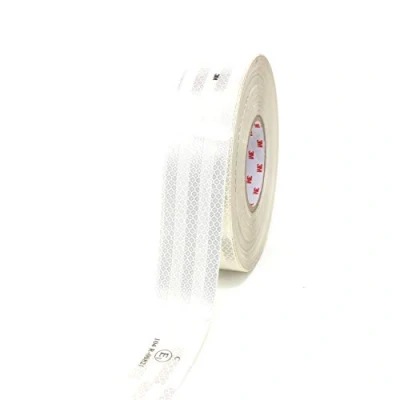 Image of Finest Folia 3M Diamond Grade 983 Scotchlite Contour Marking 50mm Reflective foil Tape (white 10.5 Meters)