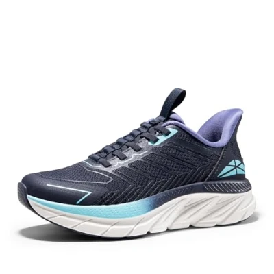 Image of ALLSWIFIT Women&#039;s Trainers Slip On Walking Shoes Running Comfortable Tennis Breathable Non Athletic Gym Workout Cross Training Sneakers,Size 7.5,Blue,SARR034W