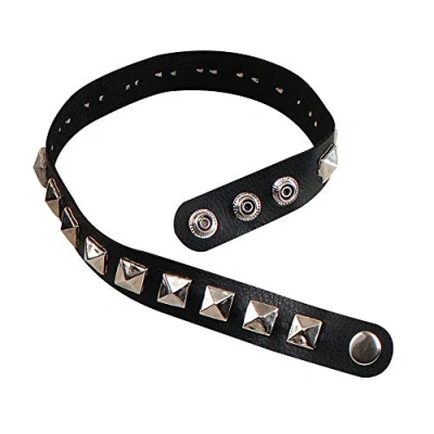 Image of Bristol Novelty BA185 Studded Choker Black Punk, Unisex Adult, Silver, One Size