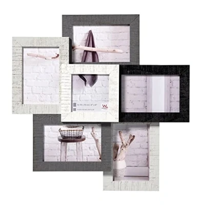 Image of walther Design Picture Frame 5X 10x15 cm and 1X 10x10 Gallery Home Wooden HO666M
