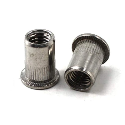 Image of M12 Flat Head Rivet Nut Insert 304 Stainless Steel Threaded (Pack of 20)