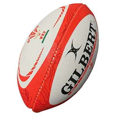 Image of Gilbert Unisex&#039;s Wales Replica Ball, Multi Colour, Mini