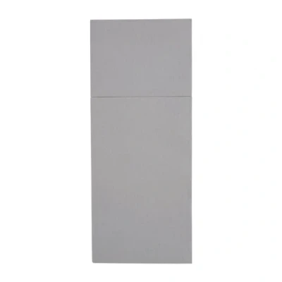 Image of Fiesta Recyclable Tablin Dinner Napkin Grey 48x40cm Airlaid Pocket Fold (Pk 400)