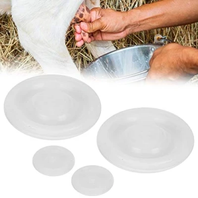 Image of Zerodis 4pcs Pulsator Diaphragm, Rubber Cow Milking Diaphragms Repair for HL‑P07 Machine Spare Parts(Pulsator Diaphragm)