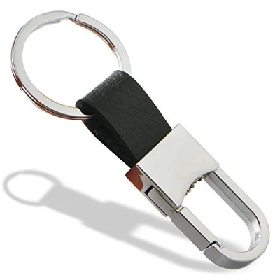 Image of MYLB Clip on Belt Loops Pants Buckle Keyring Leather Keychains Car Key Chain Ring Holder