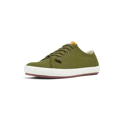 Image of Camper PEU Rambla Vulcanizado Trainers, Men&#039;s, Size: 7, Olive Cotton