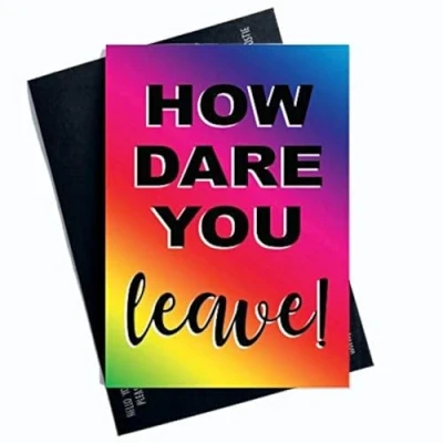 Image of Funny New Job Card, Coworker Leaving, Good Luck, Congrats Colleague Leaving Goodbye Card Joke, Banter Office PC515