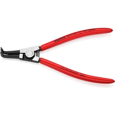 Image of Knipex Circlip Pliers for external circlips on shafts black atramentized, plastic coated 200 mm 46 21 A31
