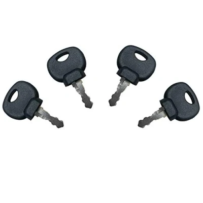 Image of ATOTOP Ignition Switch Keys (4 Pcs), 14607, Compatible with JCB, BOBCAT, BOMAG, MANITOU Tractors and Construction Equipment