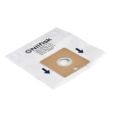 Image of Nilfisk Genuine Action &amp; Bravo Vacuum Cleaner Dust Bags 5 Pack + Filter